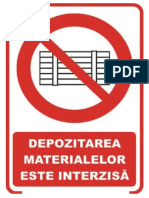 Depozitarea materialelor