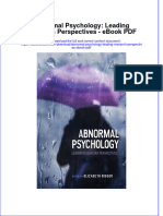 Download ebook Abnormal Psychology Leading Research Perspectives Pdf full chapter pdf