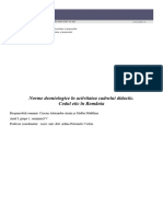 Norme Deontologice În Activitatea Cadrului Didactic. Codul Etic În România