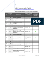 List of Documents ISO 22301 Documentation Toolkit EN