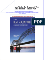 Download ebook Read Reason Write An Argument Text And Reader 13E Ise Pdf full chapter pdf