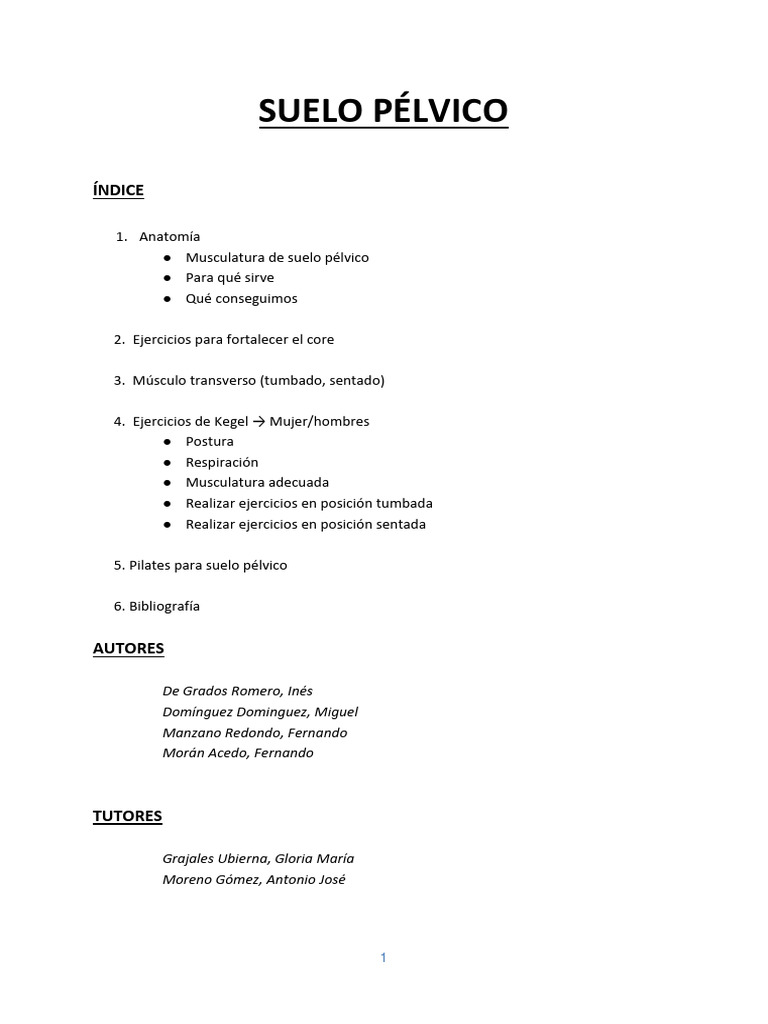 Suelo Pelvico Anatomia - 1-2 | PDF
