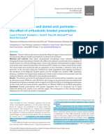 Tooth Angulation and Dental Arch Perimeter