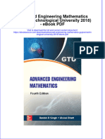Download ebook Advanced Engineering Mathematics Gujarat Technological University 2018 Pdf full chapter pdf