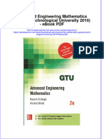 Download ebook Advanced Engineering Mathematics Gujarat Technological University 2016 Pdf full chapter pdf