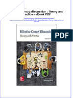 Ebook Effective Group Discussion Theory and Practice PDF Full Chapter PDF