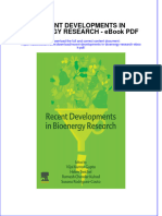 Download ebook Recent Developments In Bioenergy Research Pdf full chapter pdf