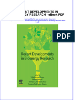 Ebook Recent Developments in Bioenergy Research PDF Full Chapter PDF