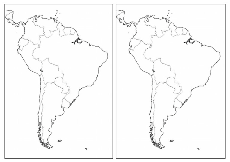 Mapa Mudo América Del Sur | PDF
