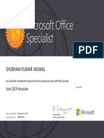 Excel 2019 Associate