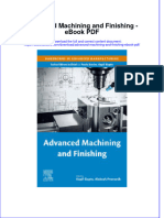 Ebook Advanced Machining and Finishing PDF Full Chapter PDF