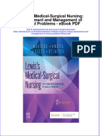 Download ebook Lewiss Medical Surgical Nursing Assessment And Management Of Clinical Problems Pdf full chapter pdf