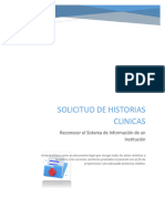 SOLICITUD DE HISTORIAS CLINICAS HOSPITAL DEL SARARE (Sistema de Informacion)