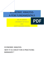 Economic Analysis - Fundamentals