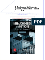 Download ebook Research Design And Methods A Process Approach 11Th Edition Pdf full chapter pdf
