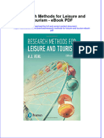 Download ebook Research Methods For Leisure And Tourism Pdf full chapter pdf