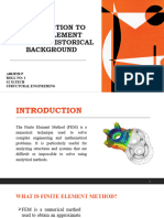 INTRODUCTION TO FINITE ELEMENT METHOD – HISTORICAL BACKGROUND