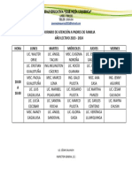 Horario Atención A Padres de Familia