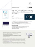 State of The Industry Report On Air Quality Emissions From Sustainable Alternative Jet Fuels