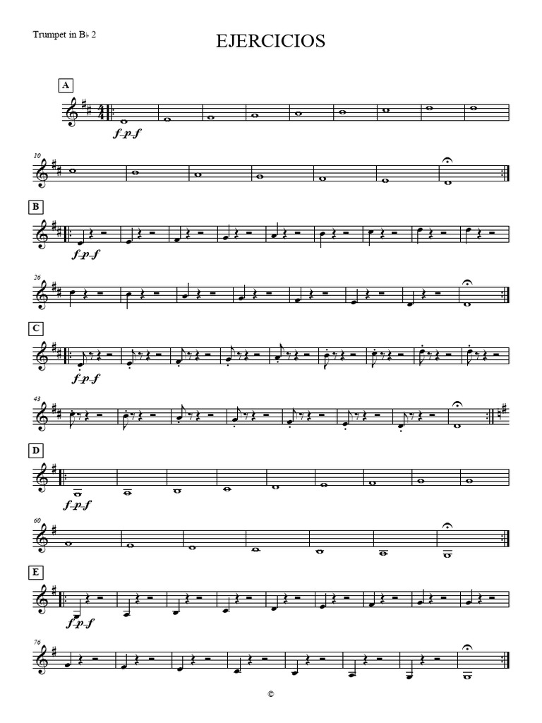 Ej1 - Trumpet in BB 2 | PDF