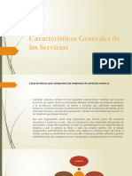 Caracteristicas Generales de Los Servicios