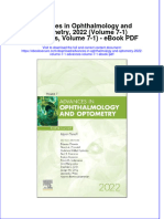 Ebook Advances in Ophthalmology and Optometry 2022 Volume 7 1 Advances Volume 7 1 PDF Full Chapter PDF