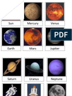 3-Part Cards PLANETS