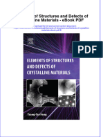 Download ebook Elements Of Structures And Defects Of Crystalline Materials 2 full chapter pdf
