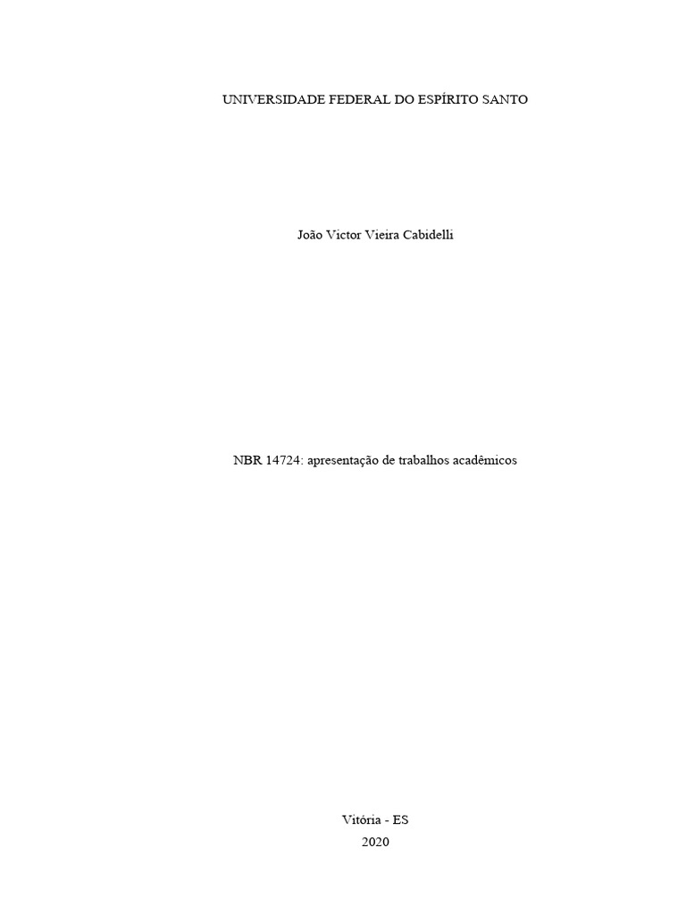 Guia Prático NBR 14724 para Trabalhos Acadêmicos | PDF | Citação ...