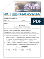 STAR CO-SC (MODEL-B) - Jee-Main - CTM-34 - QP FINAL