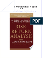 Download ebook Risk Return Analysis Volume 3 Pdf full chapter pdf