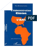 La Politique Africaine de L'administration Clinton