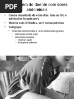 Abordagem Do Doente Com Dores Abdominais