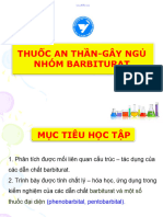 Bài giảng Hóa dược - Thuốc an thần gây ngủ