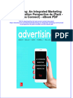 Ebook Advertising An Integrated Marketing Communication Perspective 4E Pack Includes Connect PDF Full Chapter PDF