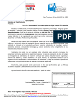 Carta de Postulacion