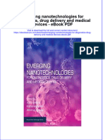 Download ebook Emerging Nanotechnologies For Diagnostics Drug Delivery And Medical Devices Pdf full chapter pdf