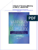 Download ebook Sabiston Textbook Of Surgery Missing Pages Only Pdf full chapter pdf