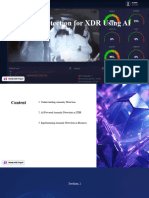 Anomaly Detection For XDR Using AI