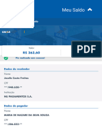 Conta Meu Saldo : Comprovante de Pix Enviado