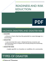 Disaster Readiness and Risk Reduction