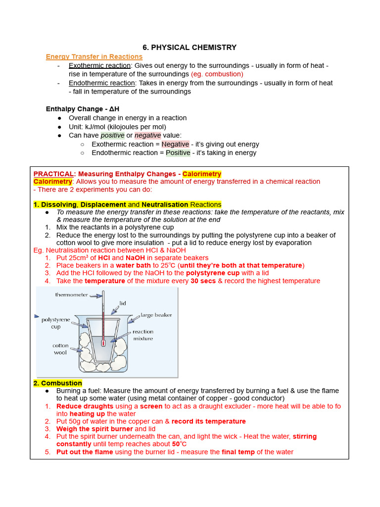 Chemistry 5 - Physical Chemistry | PDF | Reaction Rate | Chemical Reactions