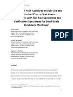 NIST Correlation Full-Size and Sub-Size or Miniaturized Charpy Specimens and Verification of Machines ELucon - PVT February 2016 PDF