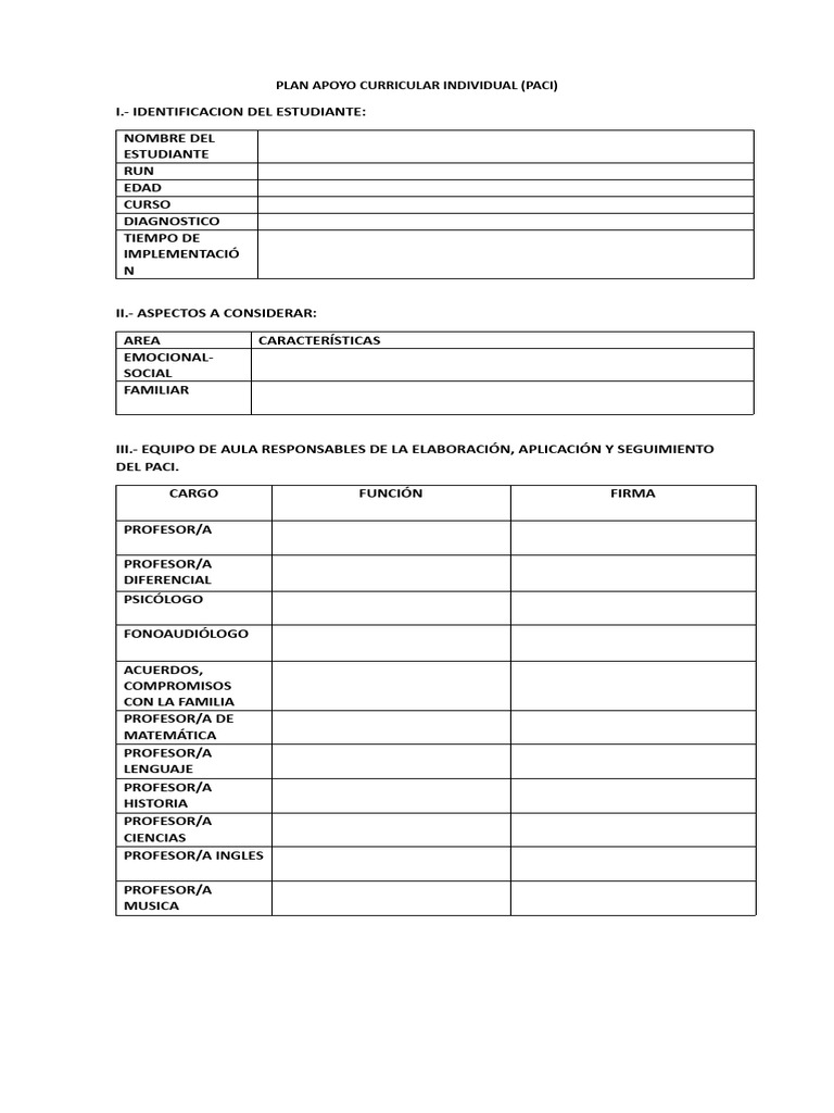 FORMATO PACI 2024 PDF Maestros Evaluación
