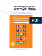 Ebook American Government and Politics Today No Separate Policy Chapters Version 2016 2017 Edition PDF Full Chapter PDF