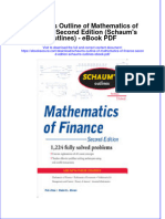 Ebook Schaums Outline of Mathematics of Finance Second Edition Schaums Outlines PDF Full Chapter PDF