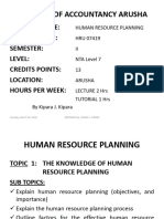 Knowledge of HRP
