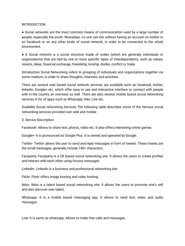 Social Networking for Integration Insights | PDF | Social Networking ...