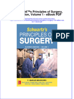 Download ebook Schwartzs Principles Of Surgery 11Th Edition Volume 1 Pdf full chapter pdf