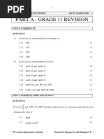 Trigonometry (Workshop Exercises)